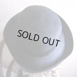 画像3: ⭐SALE ⭐Deadstockバックルトリミングのブラックブレードサマーハット 定価6900円