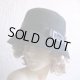 ★SALE ★ 60sデッドストックバックルトリミングのブラックサマーハット／定価6900円