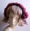 画像2: フリルコサージュのアンティークローズピンクヘッドドレス (2)