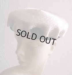 画像2: オフホワイト×ブラックのデッドストックトークハット