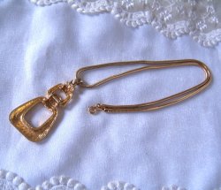 画像4: ゴールドメタルのデザインネックレス