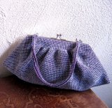 薄紫のビーズバッグ
