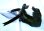 画像10: ヴィンテージバードブローチトリミングのブラックスパンコールヘッドドレス