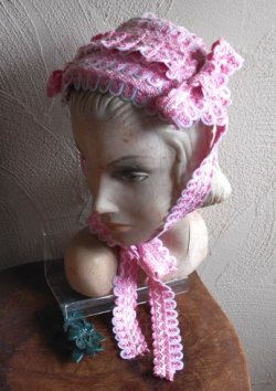 画像2: デッドストックリボン使用のボンネヘッドドレス